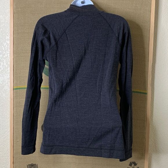 Smartwool Charcoal Quarter-Zip Sweater, XS ladies - Picture 5 of 11